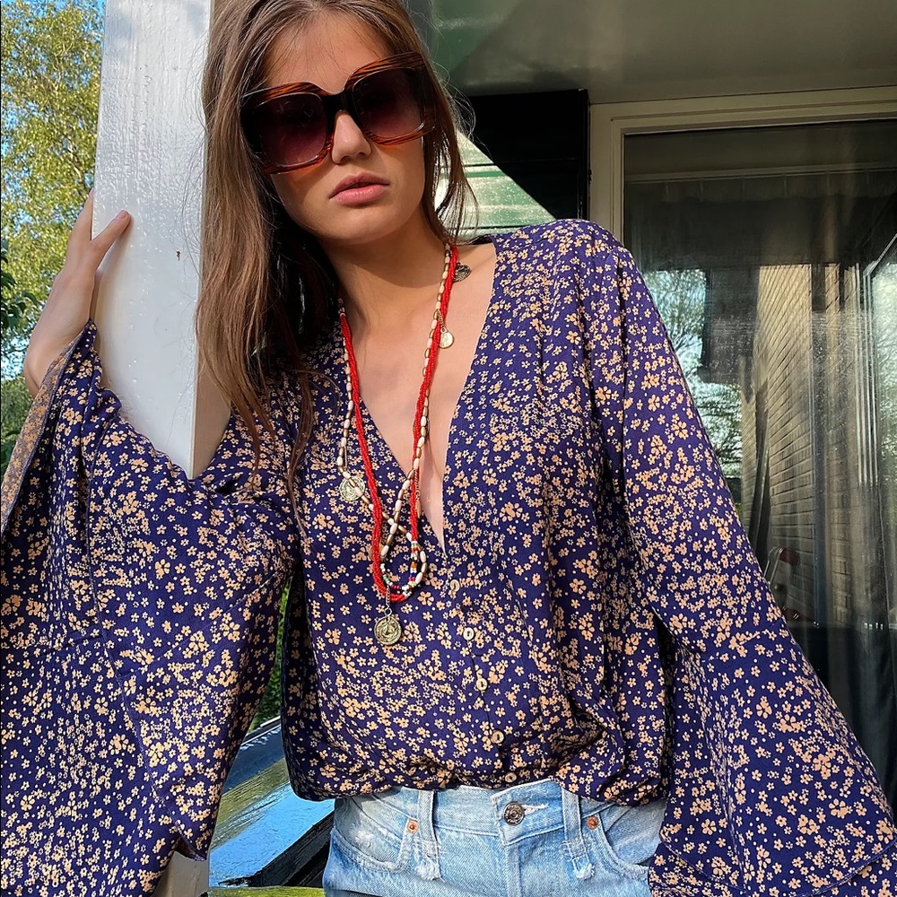 NWT free people ditsy floral bodysuit